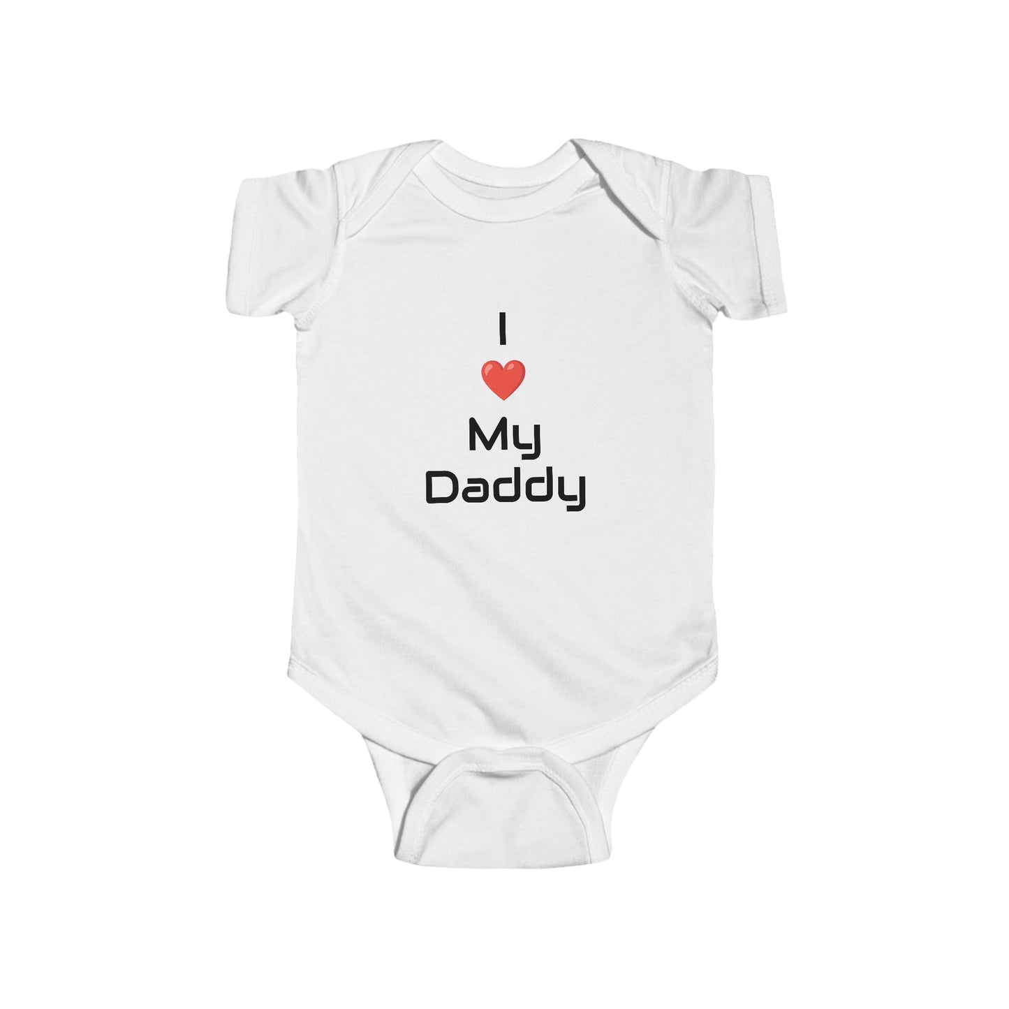 I LOVE MY DADDY Fine Jersey Onesie